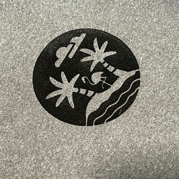 Kids Gray T-Shirt with Palm Print - Picture 5 of 6